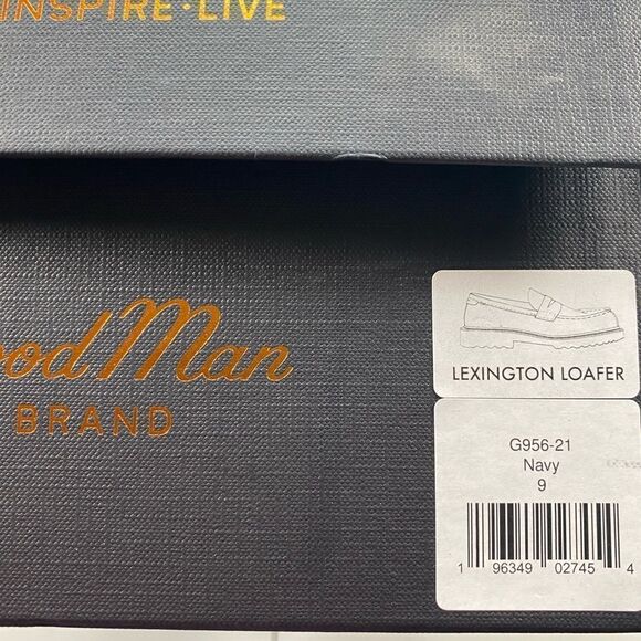 NIB Good American Men’s Navy Blue Lexington Loafer Suede & Leather Upper- Size 9 main image 7